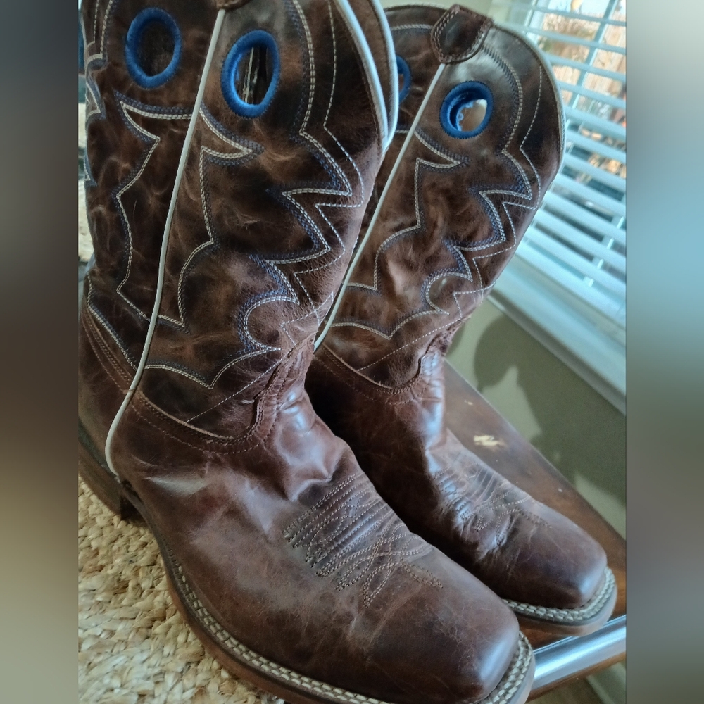 Brown Leather Cowboy Boots